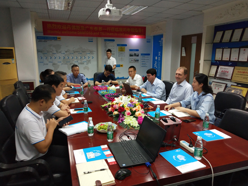 丹佛斯公司高级管理层莅临milan米兰空气能进行深度的战略合作会谈及技术交流